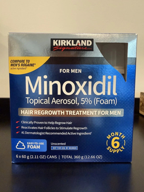 Kirkland Minoxidil 5% Foam for Men – Hair Regrowth Treatment